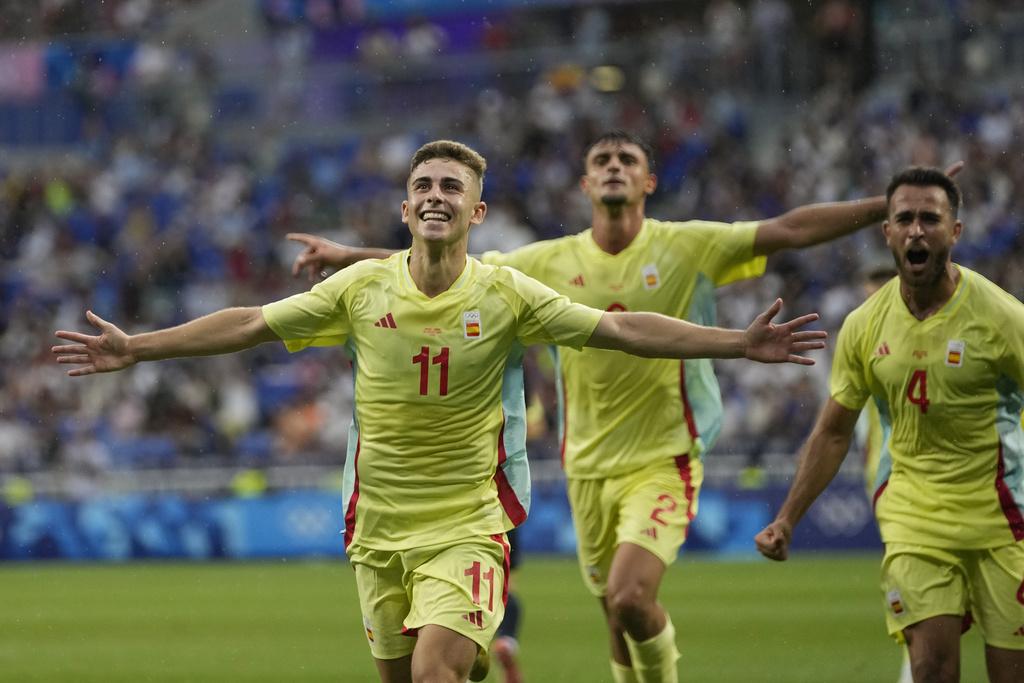 日本以0:3不敵西班牙,奧運之旅八強出局。(美聯社)