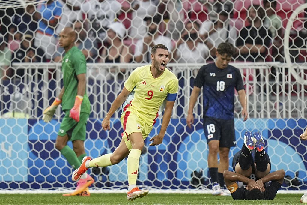 日本以0:3不敵西班牙,奧運之旅八強出局。(美聯社)