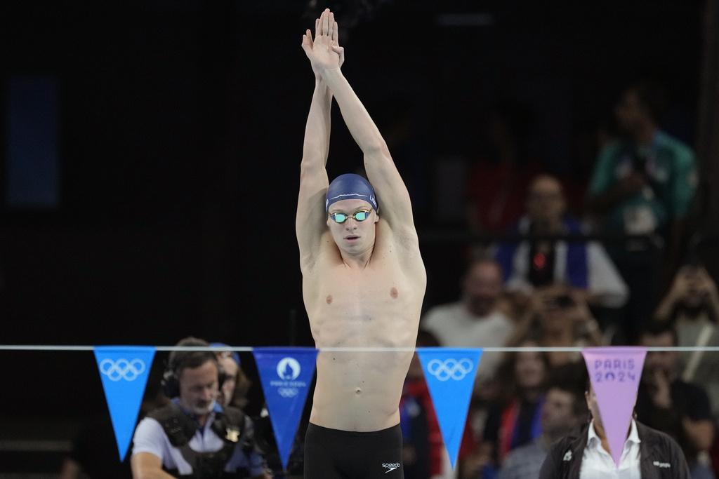 馬桑在男子200米個人四式中奪冠,今屆奧運已橫掃四面金牌。(美聯社)