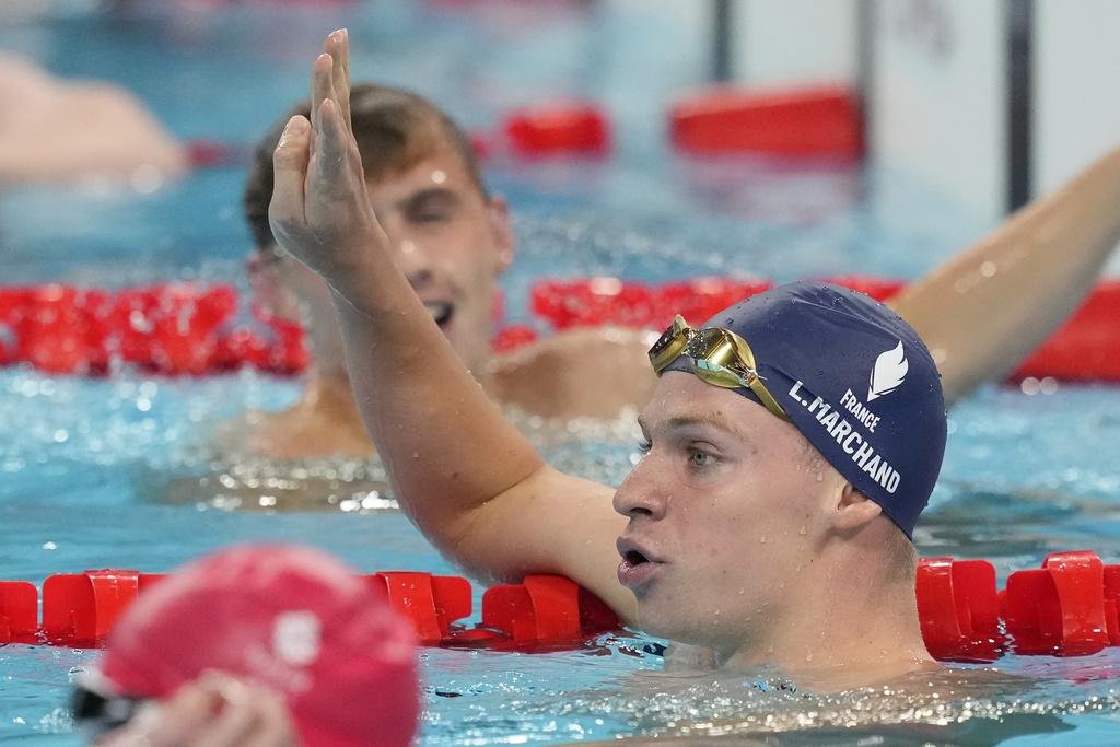 馬桑在男子200米個人四式中奪冠,今屆奧運已橫掃四面金牌。(美聯社)