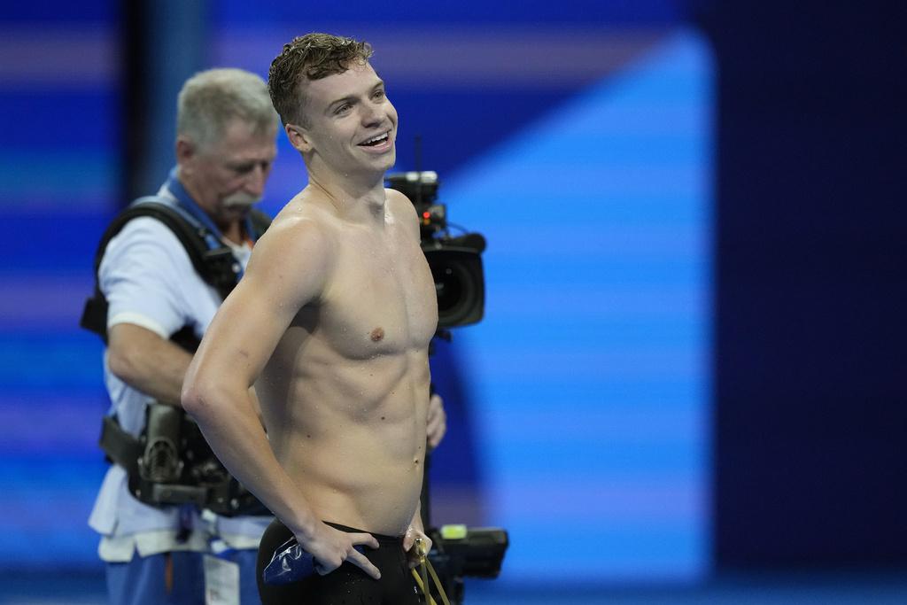 馬桑在男子200米個人四式中奪冠,今屆奧運已橫掃四面金牌。(美聯社)