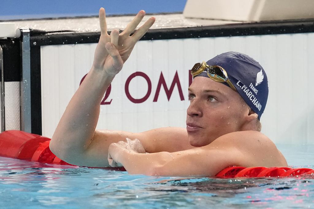 馬桑在男子200米個人四式中奪冠,今屆奧運已橫掃四面金牌。(美聯社)