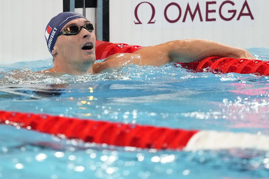 馬桑在男子200米個人四式中奪冠,今屆奧運已橫掃四面金牌。(美聯社)