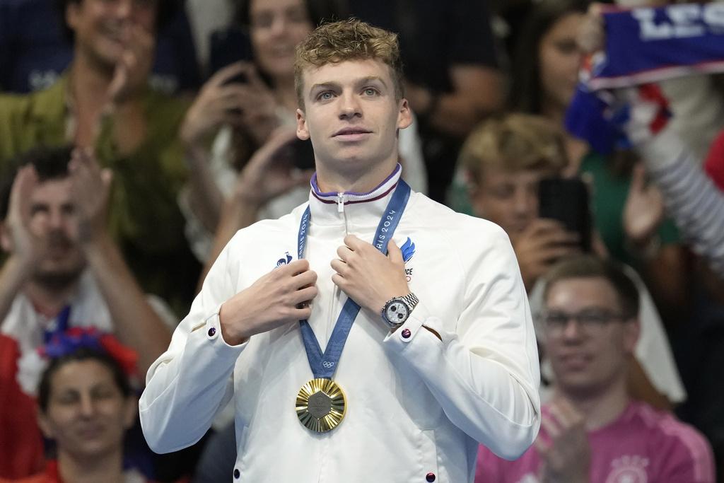 馬桑在男子200米個人四式中奪冠,今屆奧運已橫掃四面金牌。(美聯社)