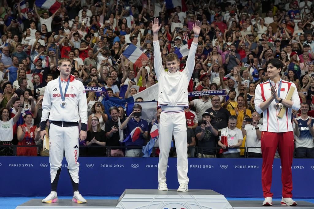 中國隊汪順男子200米混合泳摘銅。(美聯社)