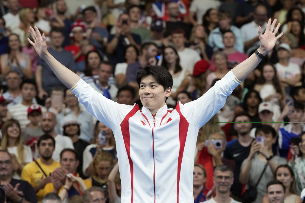 中國隊汪順男子200米混合泳摘銅。(美聯社)