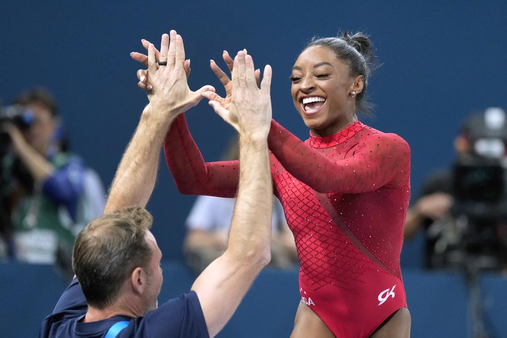 比莉絲獲得今屆奧運第三面金牌。(美聯社)