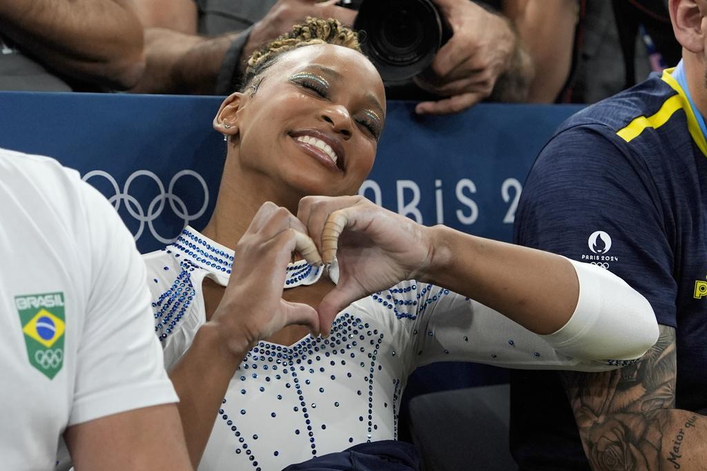 獲得銀牌、巴西的安達迪表現同樣出色。(美聯社)