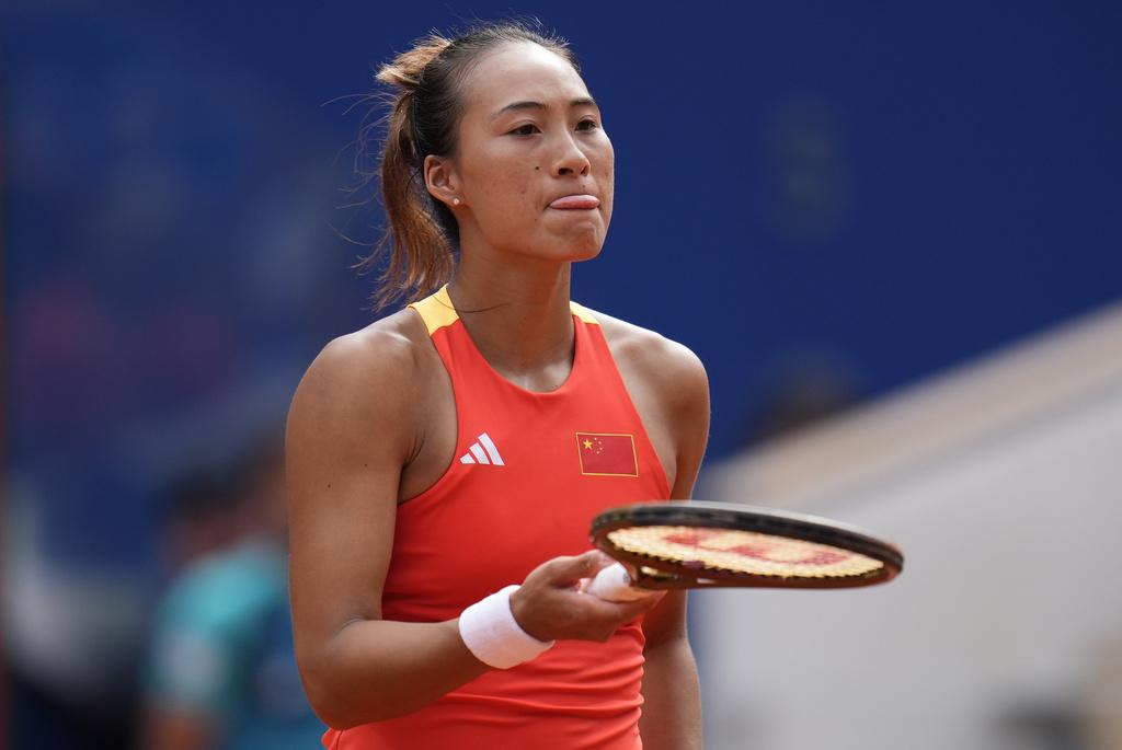 鄭欽文奪得女單金牌。(美聯社)