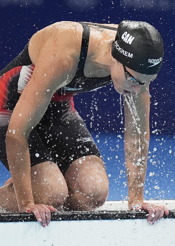 年僅17歲的加拿大泳手Summer在今屆奧運橫掃三金一銀。(美聯社)