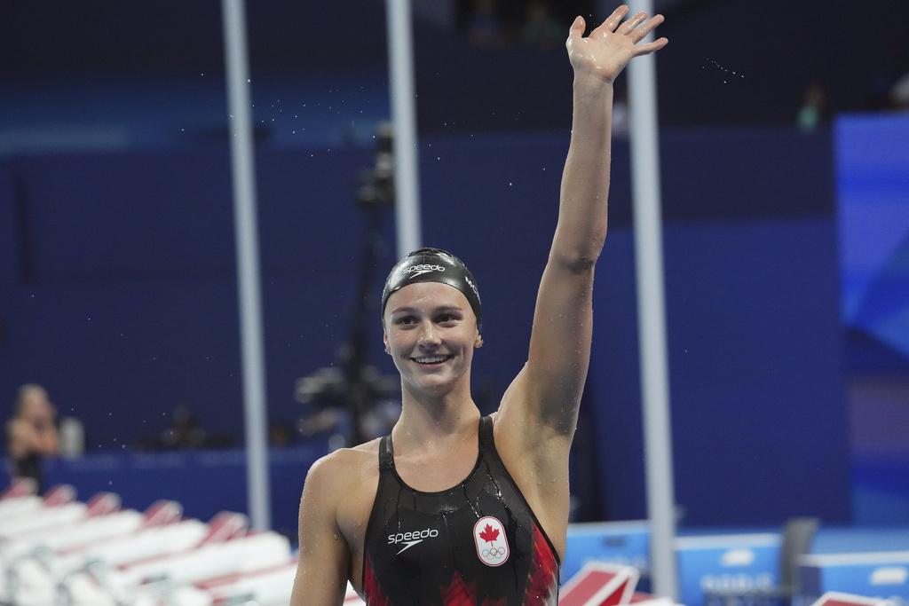年僅17歲的加拿大泳手Summer在今屆奧運橫掃三金一銀。(美聯社)