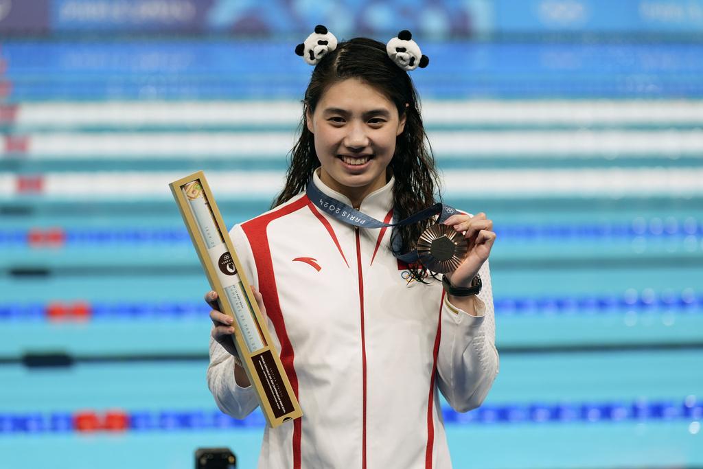 巴黎奧運游泳項目在今天煞科,多場決賽舉行。(美聯社)