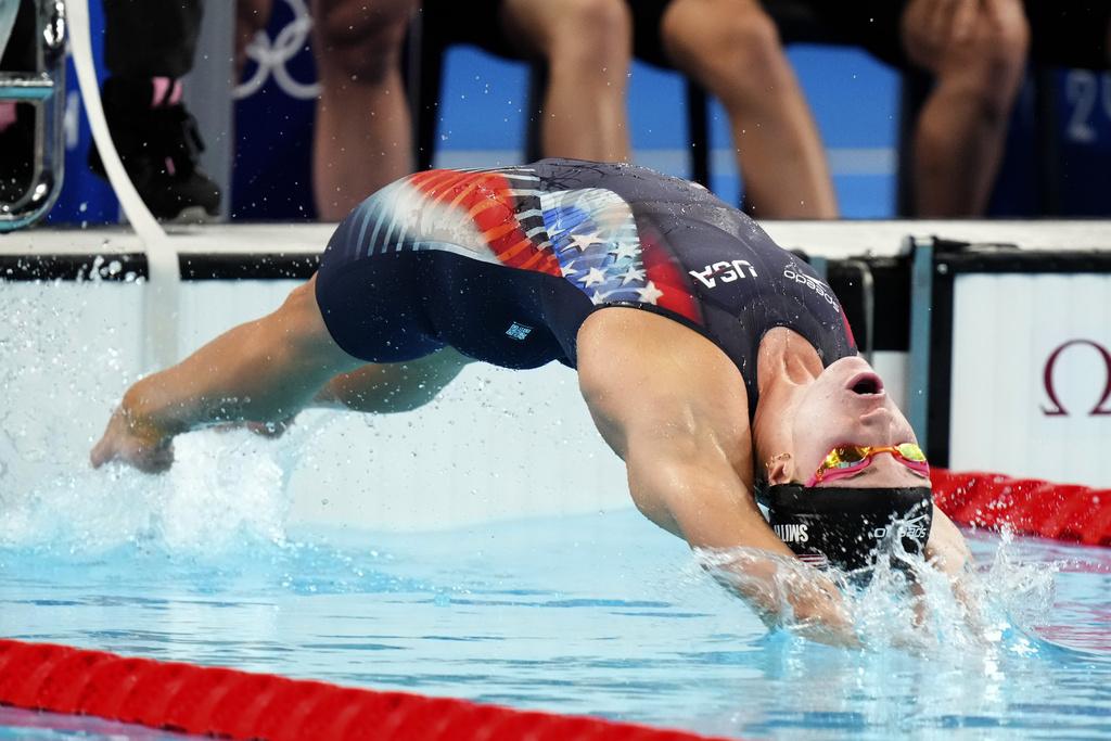 巴黎奧運游泳項目在今天煞科,多場決賽舉行。(美聯社)