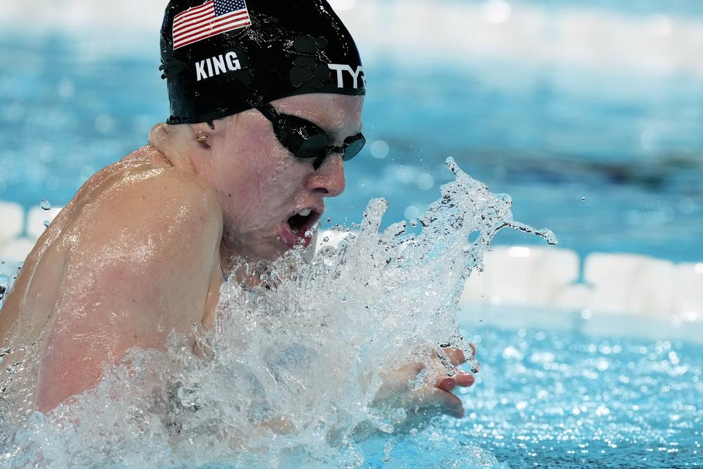 巴黎奧運游泳項目在今天煞科,多場決賽舉行。(美聯社)