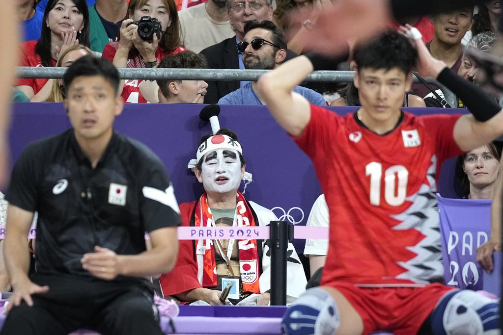 巴黎奧運|日本男排在8強止步。(美聯社)