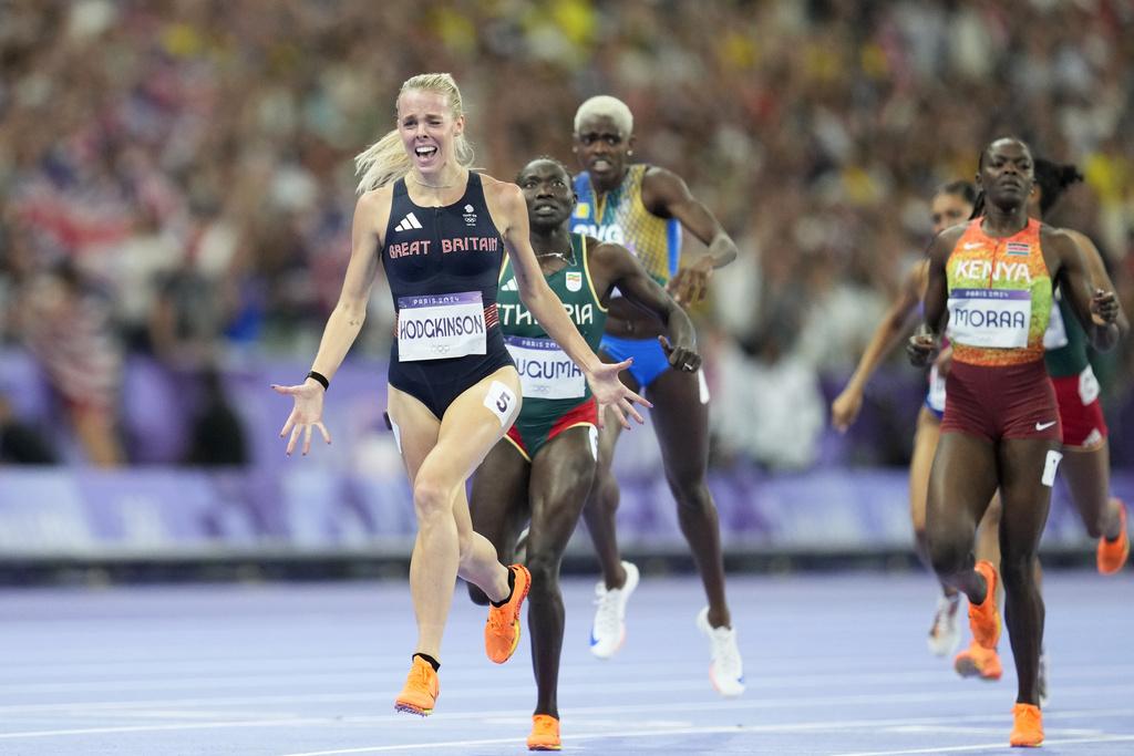 奧運田徑賽事繼續進行。(美聯社)