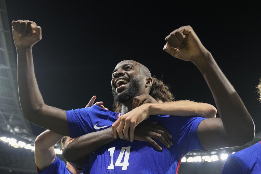 今場桑馬迪達表現出眾,為法國殺入決賽的功臣。(美聯社)