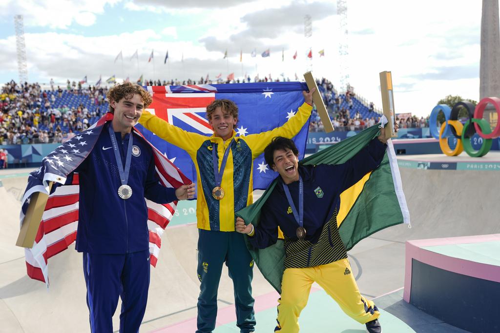 奇根彭馬於決賽造出93.11分,成功衛冕金牌。(美聯社)