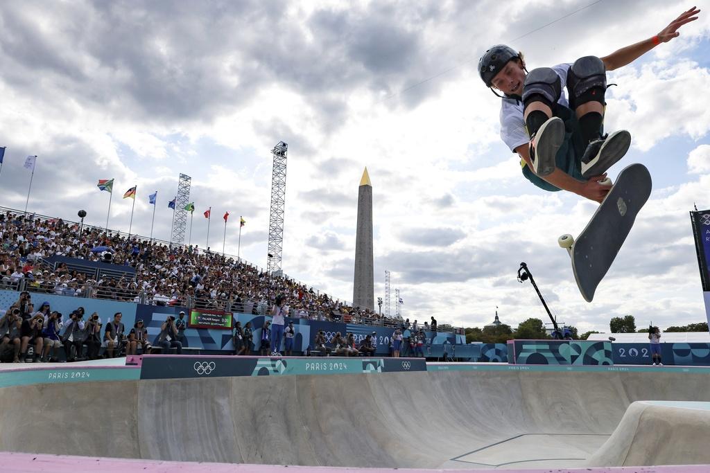 奇根彭馬於決賽造出93.11分,成功衛冕金牌。(美聯社)