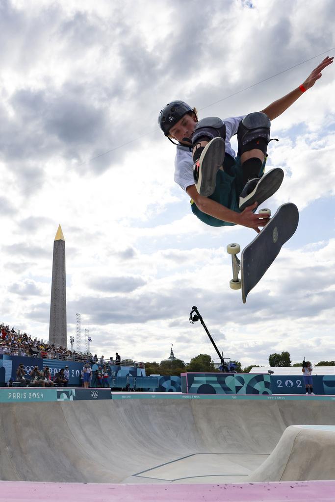 奇根彭馬於決賽造出93.11分,成功衛冕金牌。(美聯社)