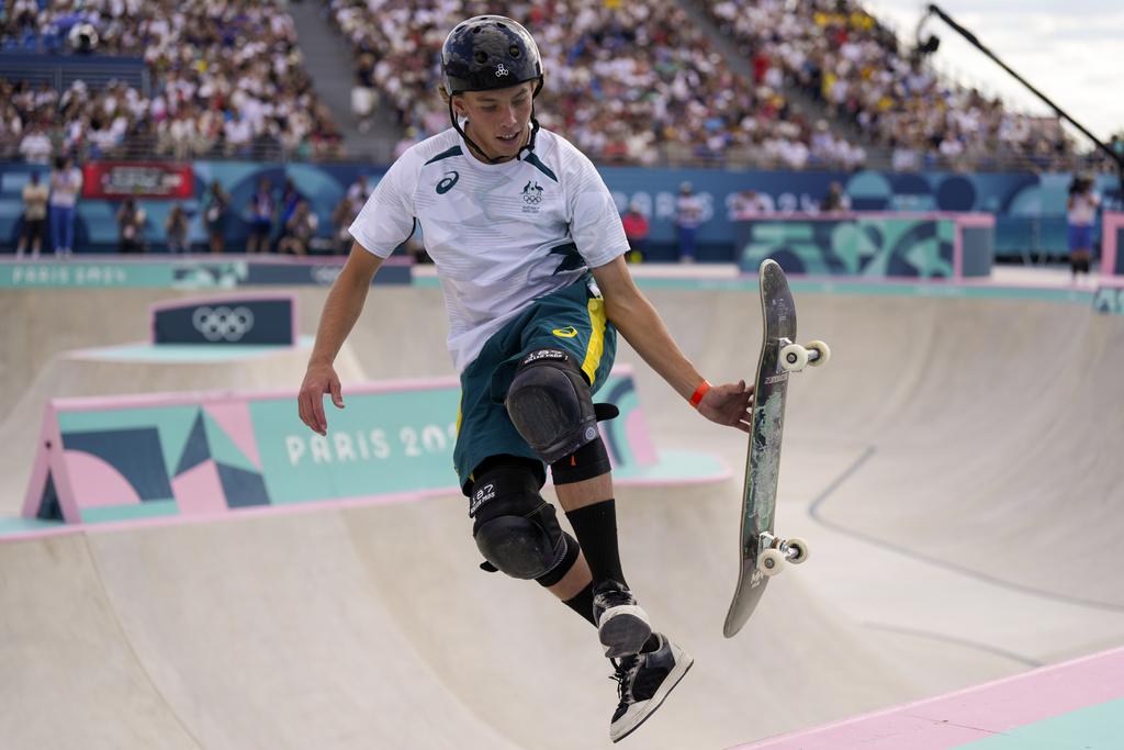 奇根彭馬於決賽造出93.11分,成功衛冕金牌。(美聯社)