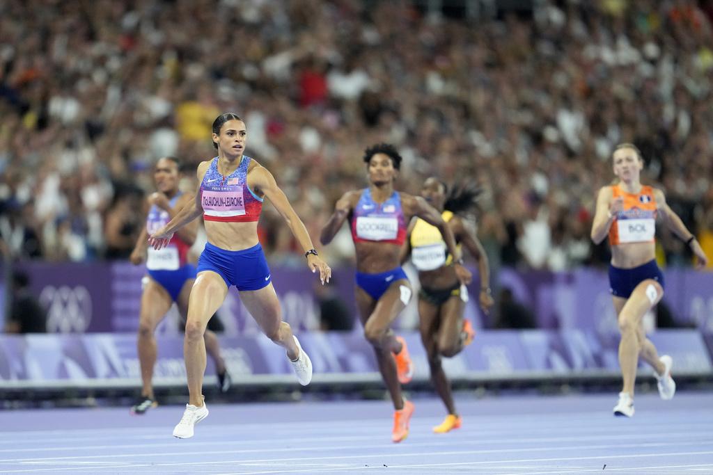 巴黎奧運田徑場上精彩不斷。(美聯社)