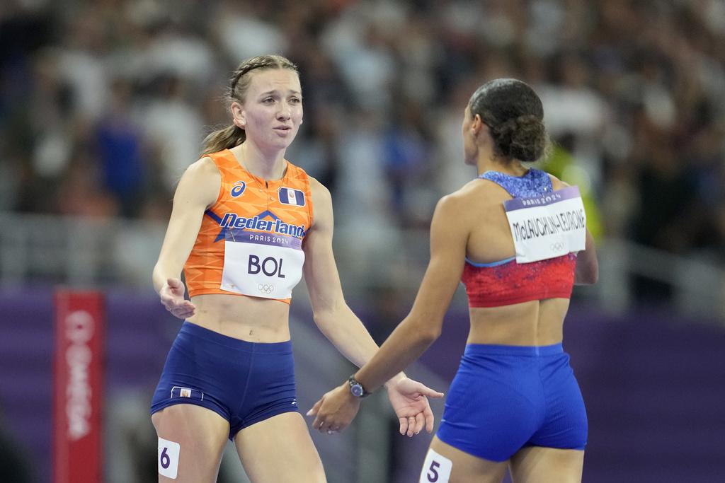 巴黎奧運田徑場上精彩不斷。(美聯社)