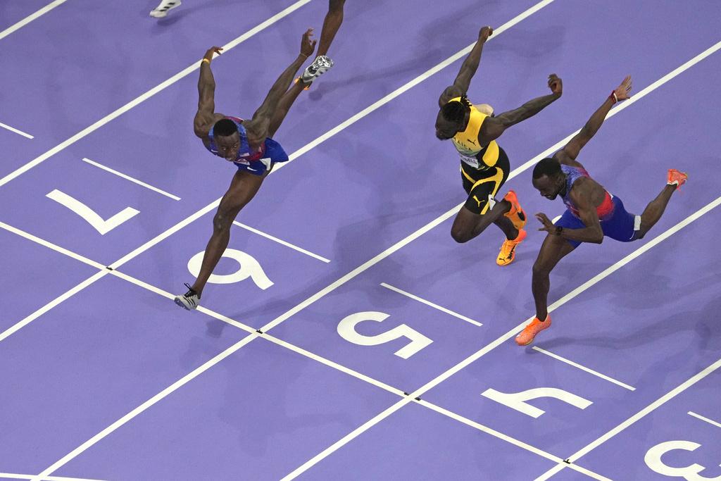 巴黎奧運田徑場上精彩不斷。(美聯社)