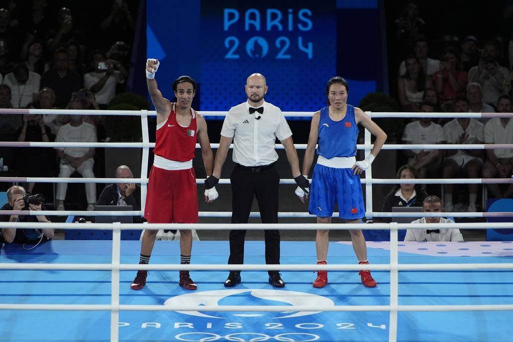 克莉芙在女子66公斤級決賽中,以壓倒性的5:0擊敗中國選手楊柳。(美聯社)