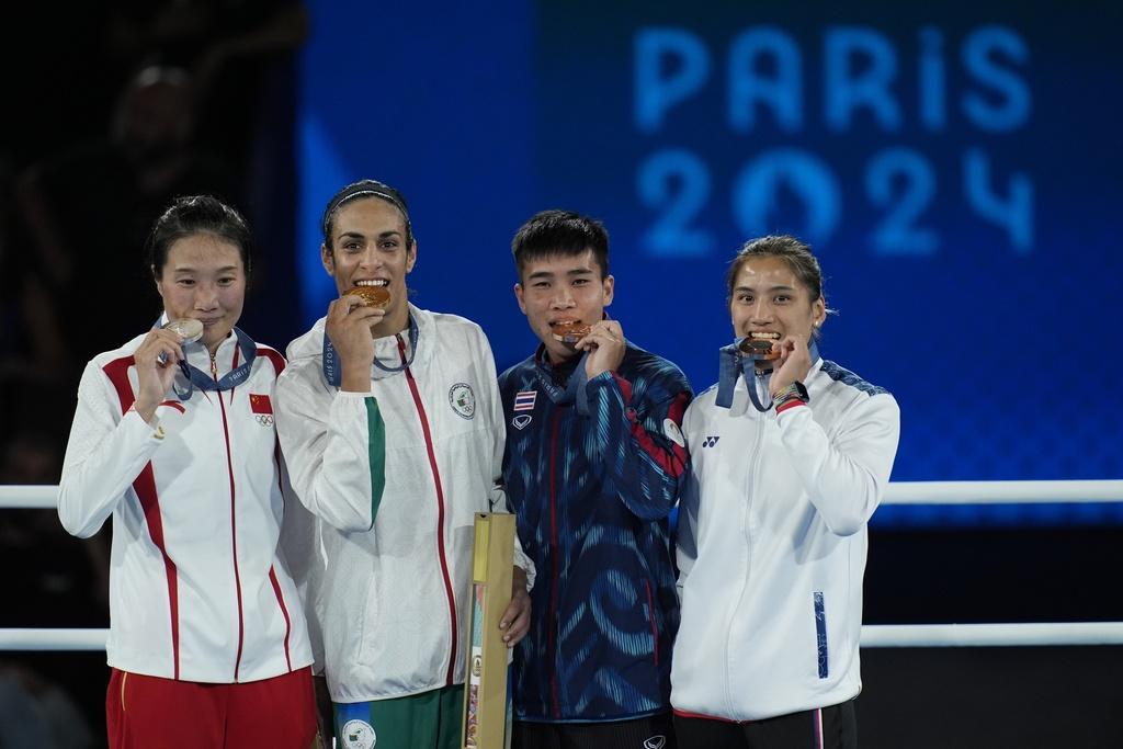 克莉芙在女子66公斤級決賽中,以壓倒性的5:0擊敗中國選手楊柳。(美聯社)