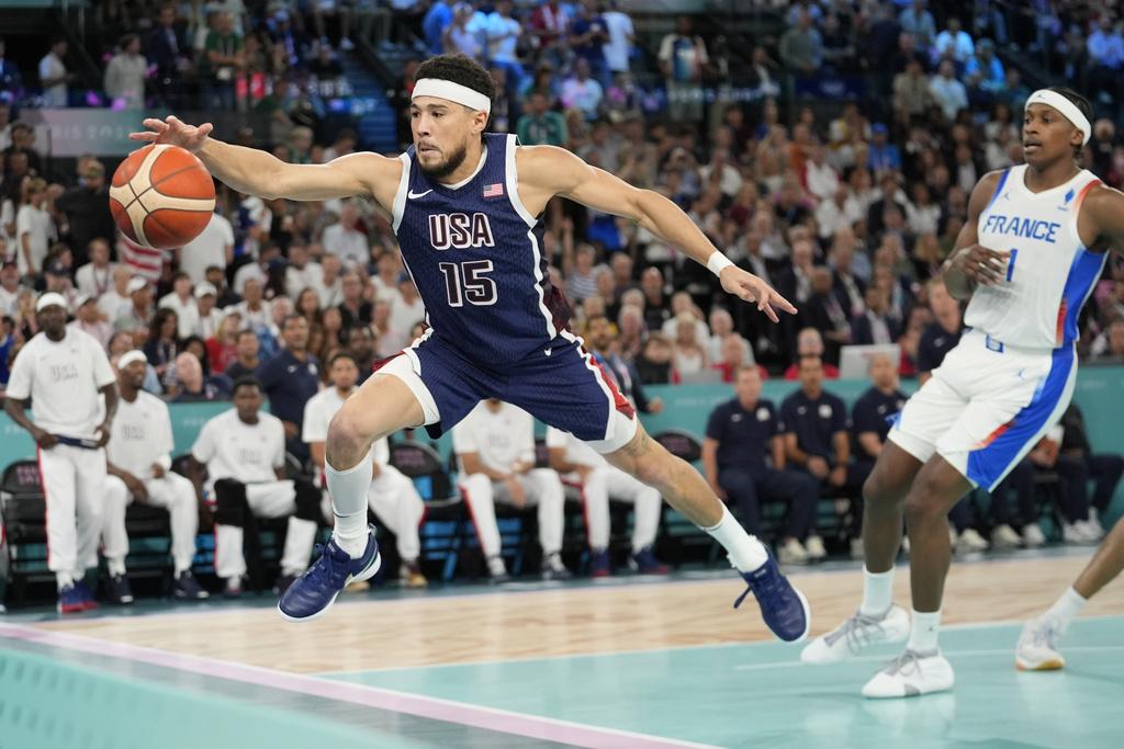 美國今場沒有出閘脫腳,半場順利領先。(美聯社)