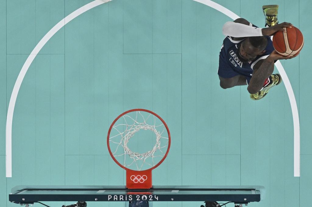 美國今場沒有出閘脫腳,半場順利領先。(美聯社)