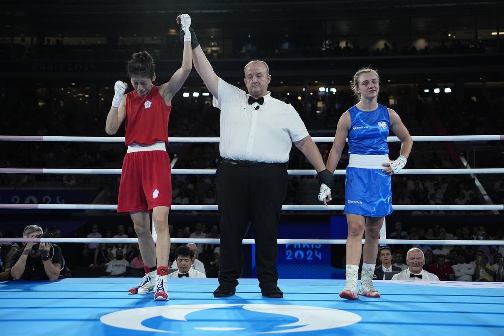 林郁婷贏得個人首面奧運金牌,和中華台北奧運史上第一面拳擊金牌。(美聯社)