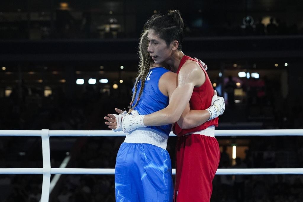 林郁婷贏得個人首面奧運金牌,和中華台北奧運史上第一面拳擊金牌。(美聯社)