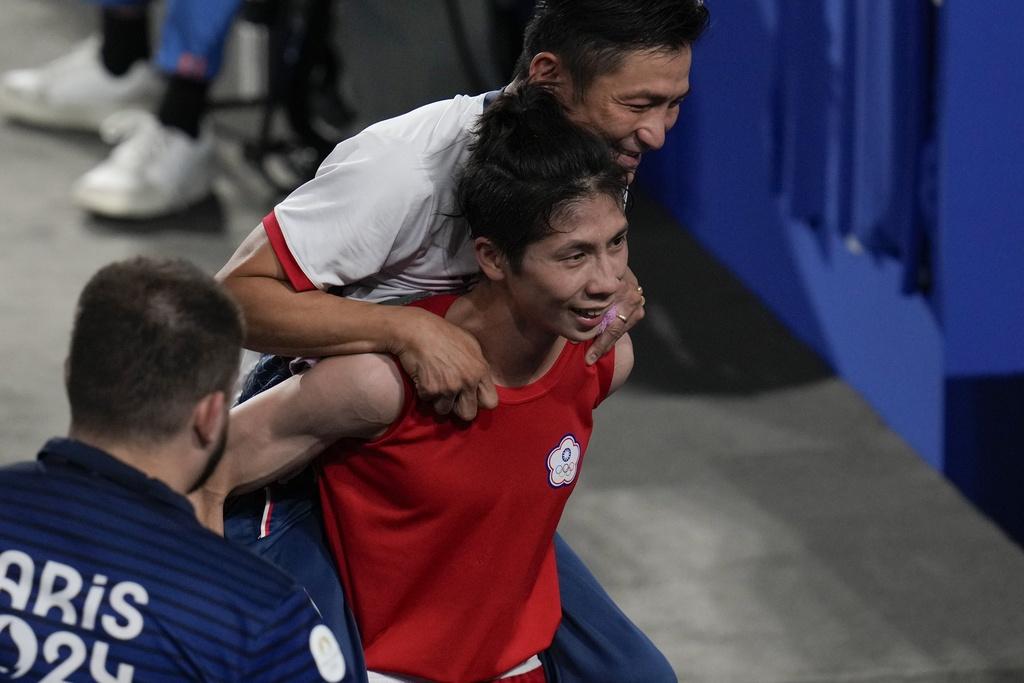 林郁婷贏得個人首面奧運金牌,和中華台北奧運史上第一面拳擊金牌。(美聯社)