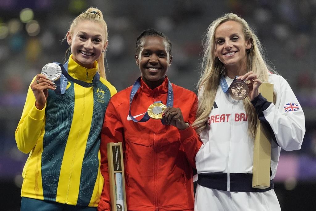 田徑場上多國選手創佳績。(美聯社)