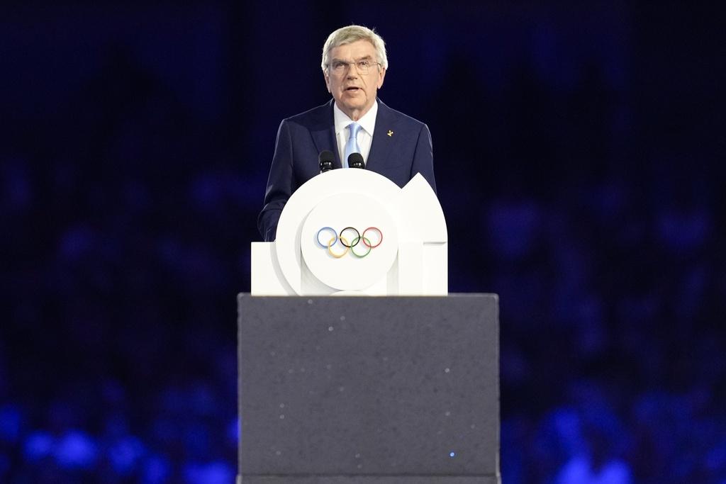 巴黎奧運閉幕禮在一片煙火下完滿結束。(美聯社)