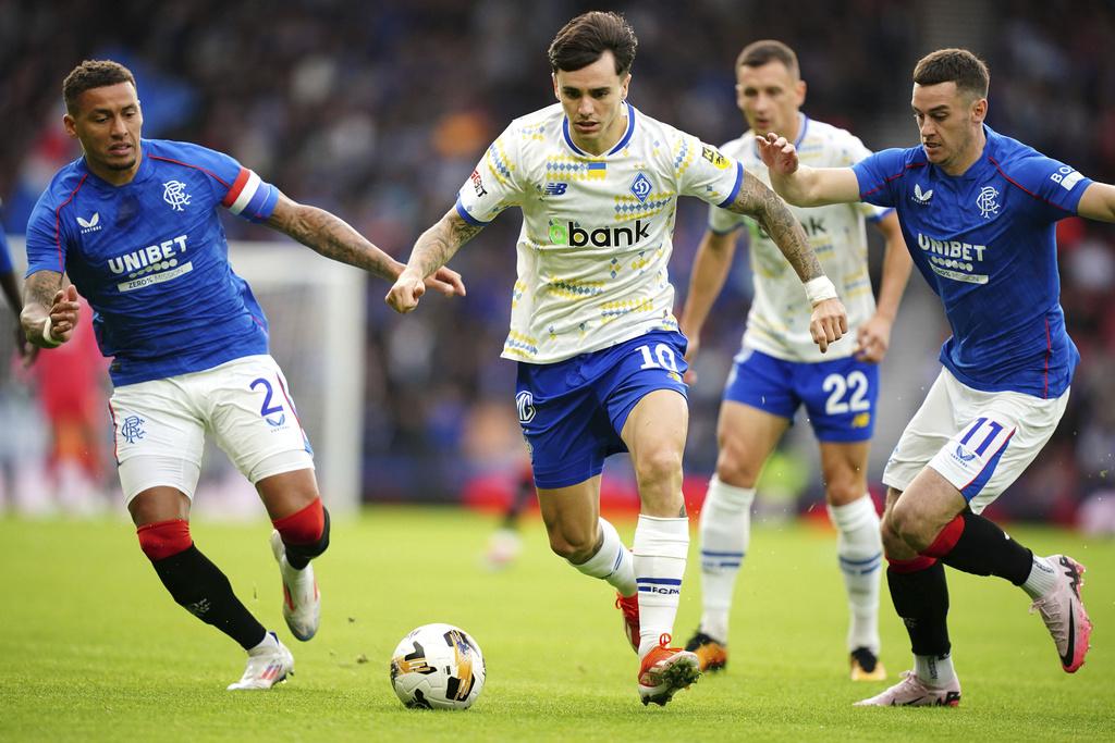 格拉斯哥流浪不敵基輔戴拿模在歐聯出局。(美聯社)