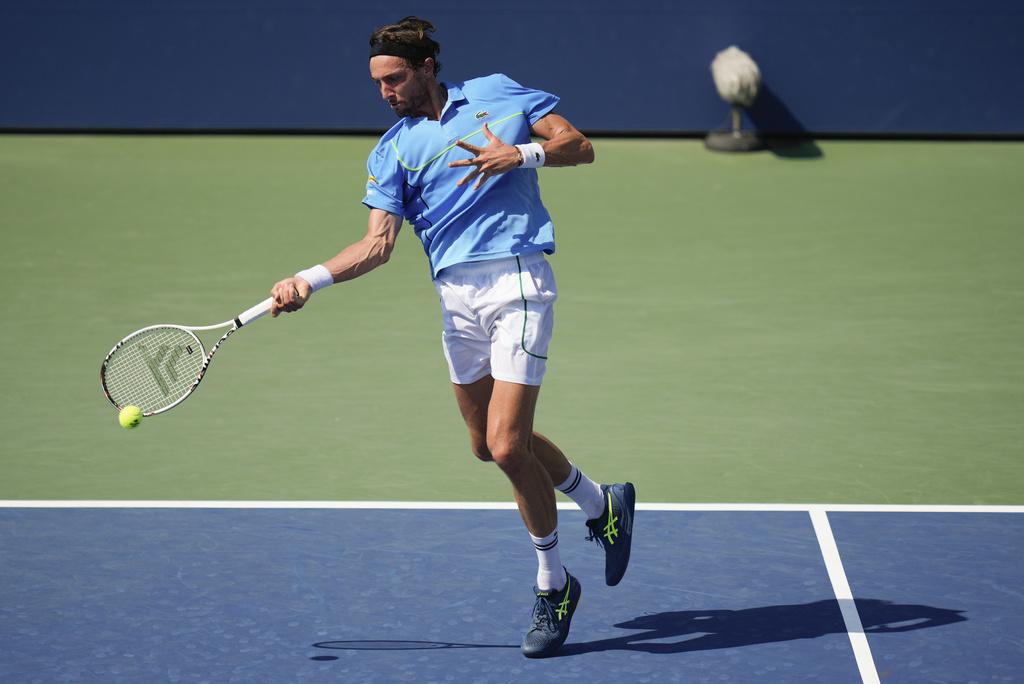 連達基治在美網次圈反勝為敗。(美聯社)