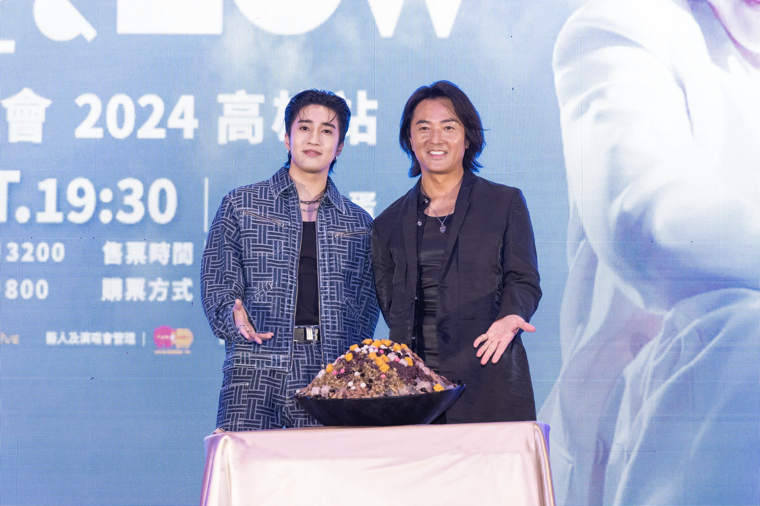 婁峻碩自稱小迷弟,現身鄭伊健演唱會台北記者會。