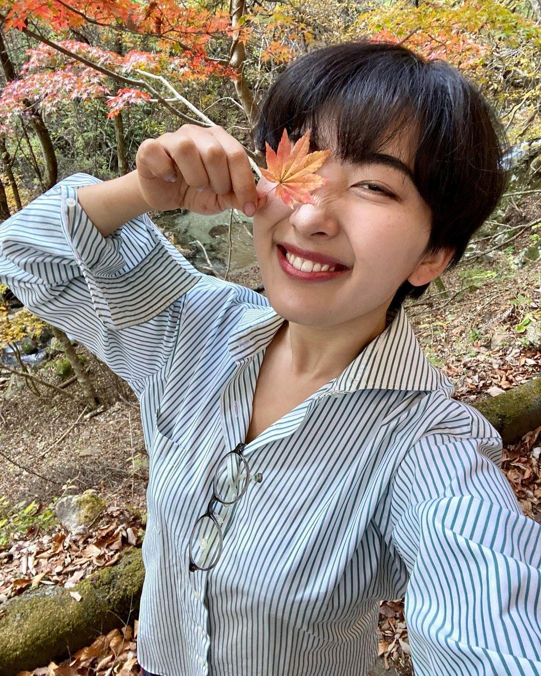 松本花林懷孕而與東出昌大奉子成婚。(松本花林IG資料圖片)