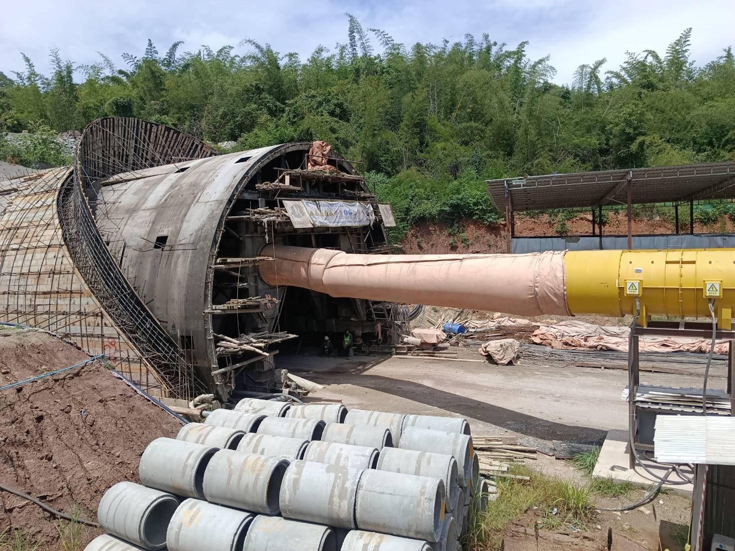 泰國一條興建中的隧道發生倒塌。(X)