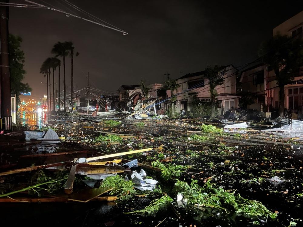 宮崎縣被龍捲風造成破壞。(X)