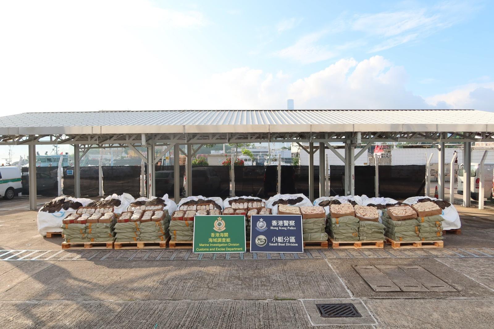 行動中檢獲32公噸走私牛內臟。