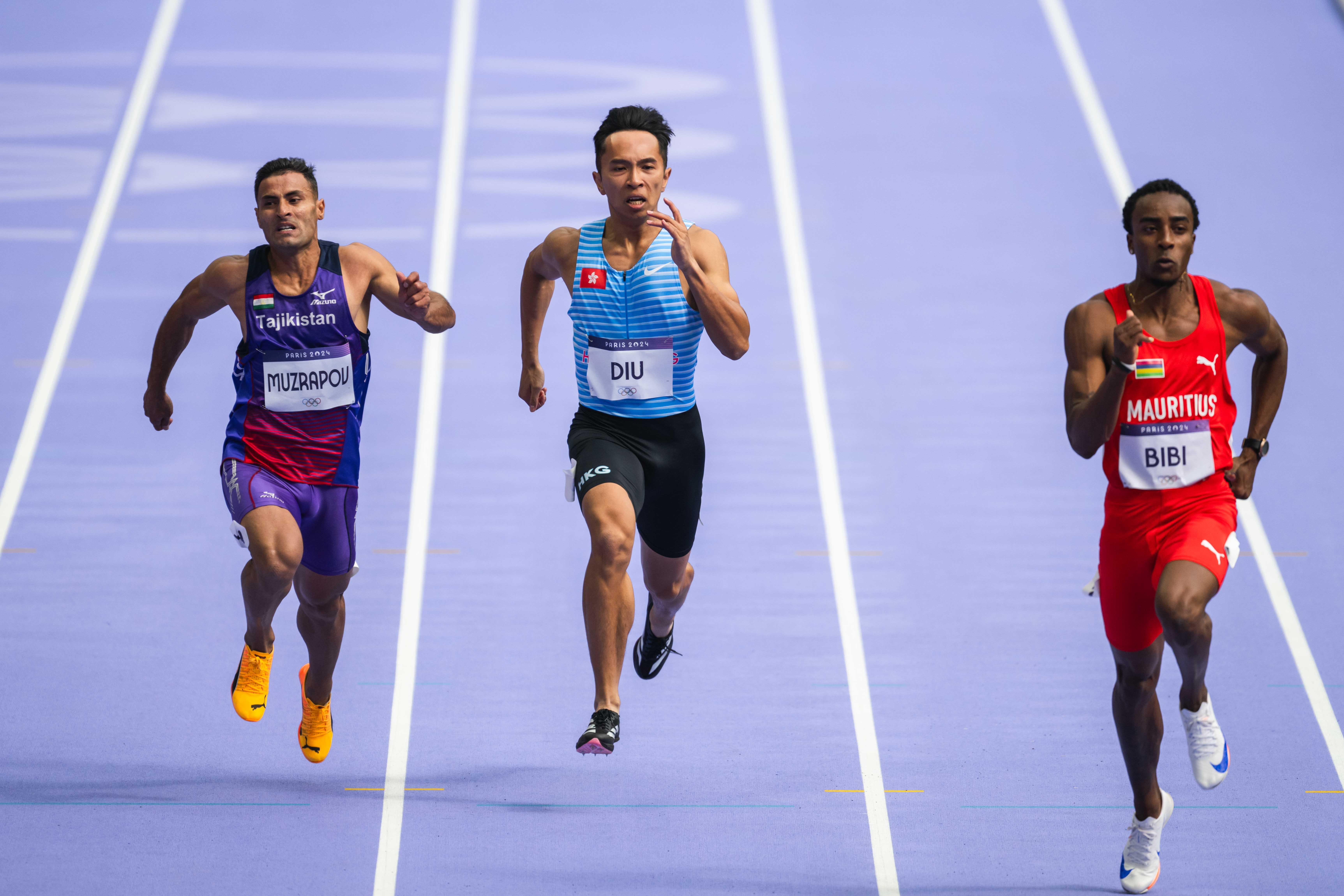 香港跑手刁俊稀出戰男子100米預賽。(相片由港協暨奧委會提供)