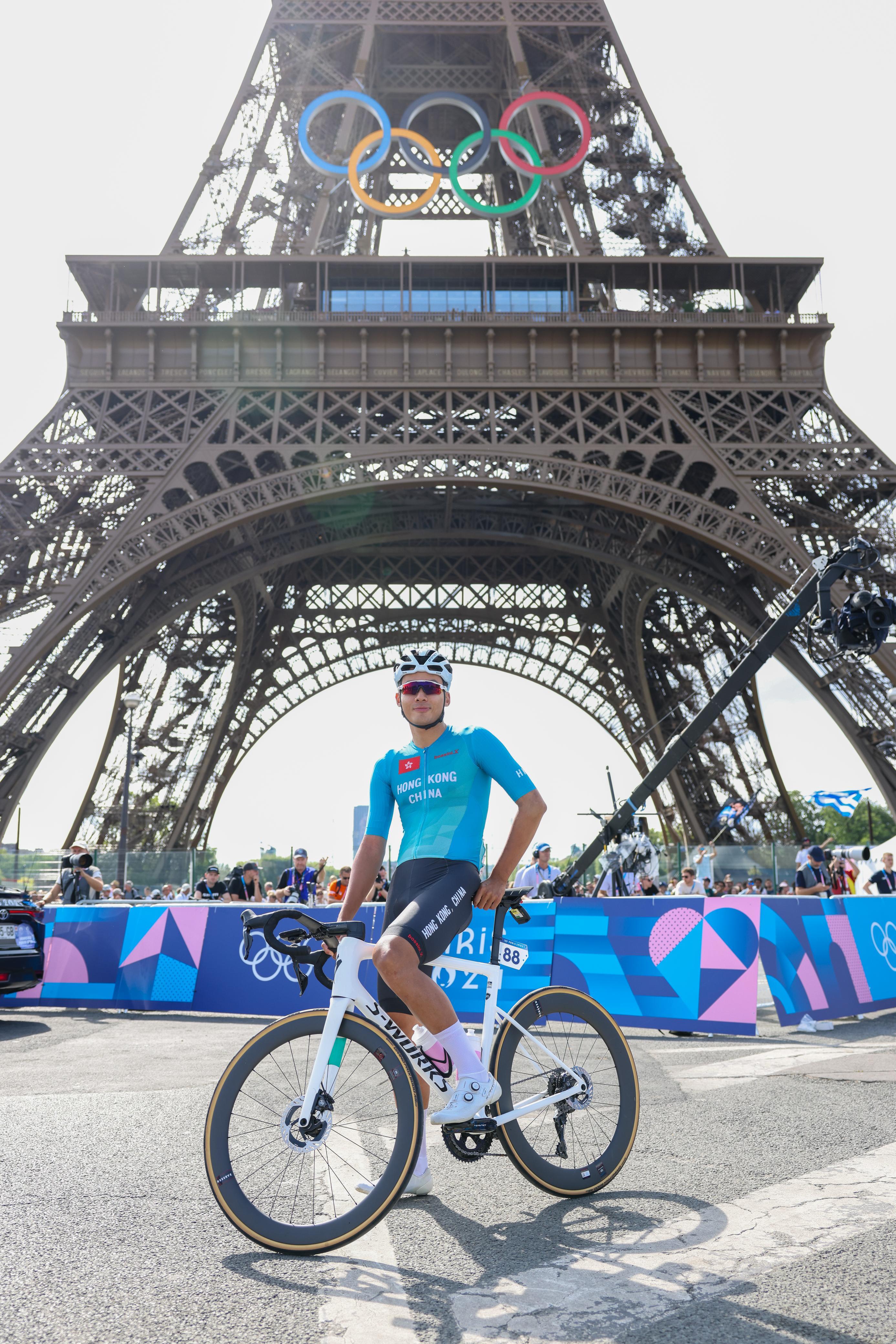 香港代表劉允祐出戰公路單車賽事。(相片由港協暨奧委會提供)