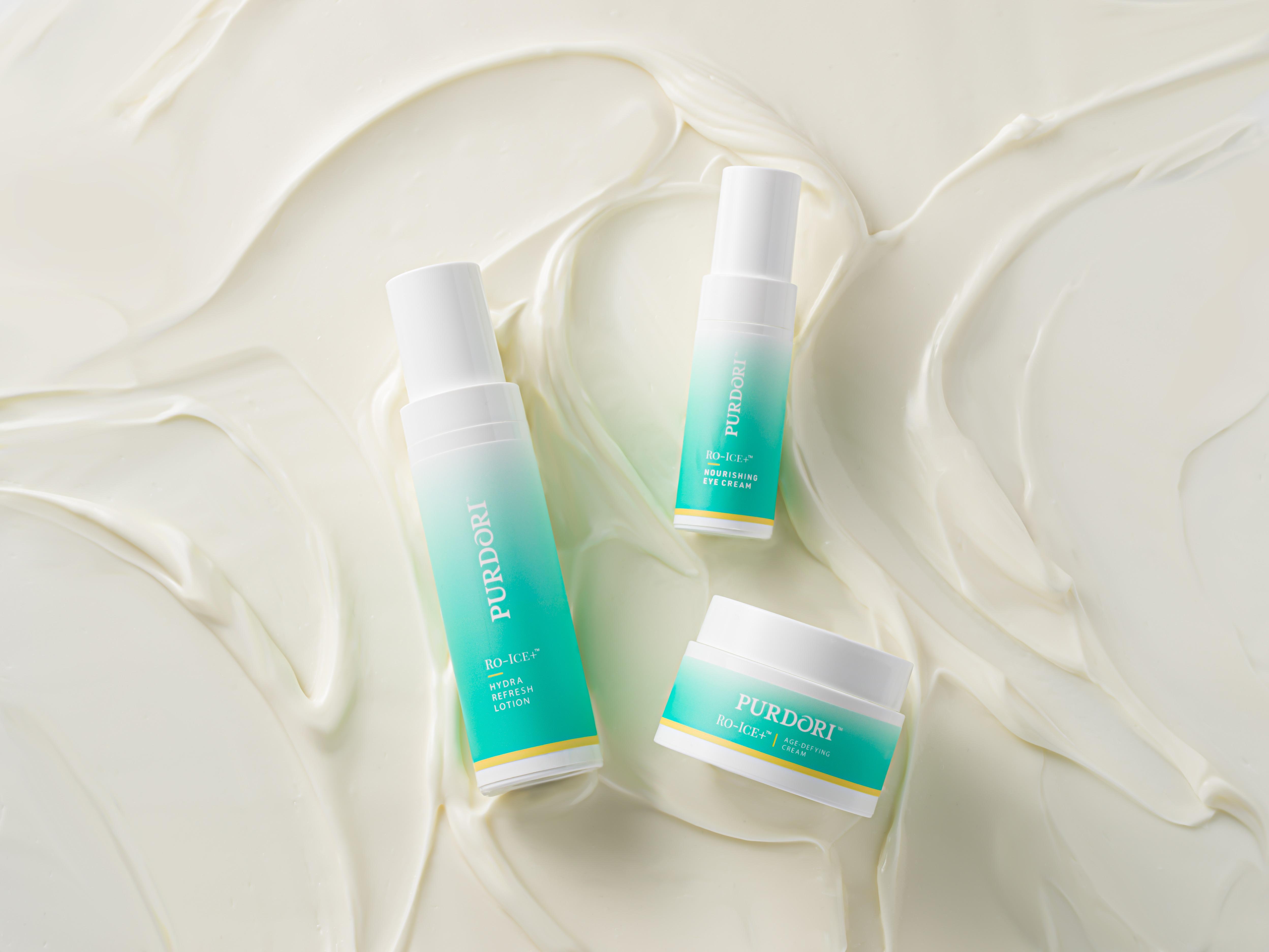 Purdori主張Waterless Beauty(無水美容)概念,一般美容產品都會含有水分,但Purdori反而是用玫瑰水、蘆薈及天然冰花植物精華,取代一般水。