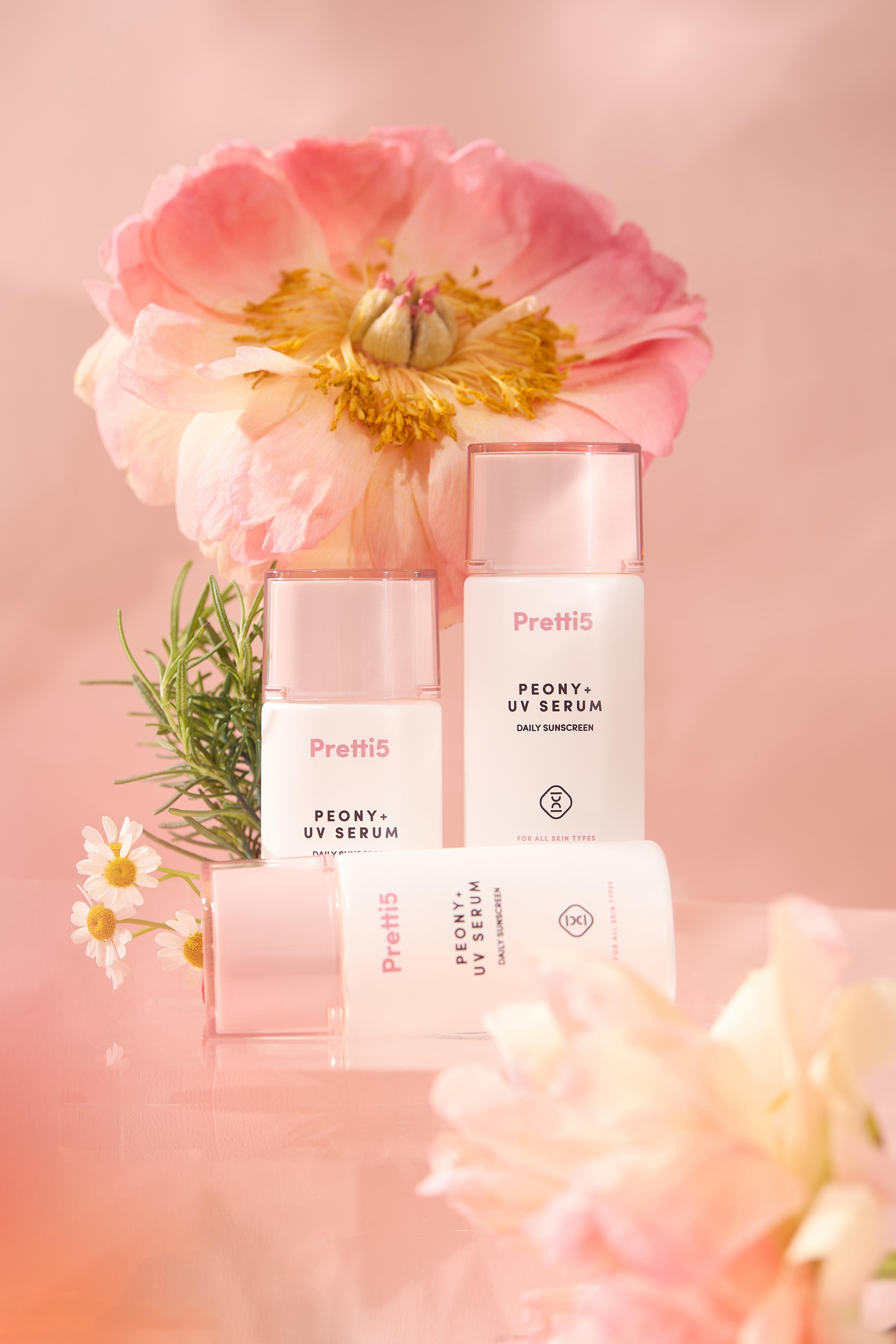 Pretti5牡丹亮白精華防曬乳SPF30.PA+++ $320