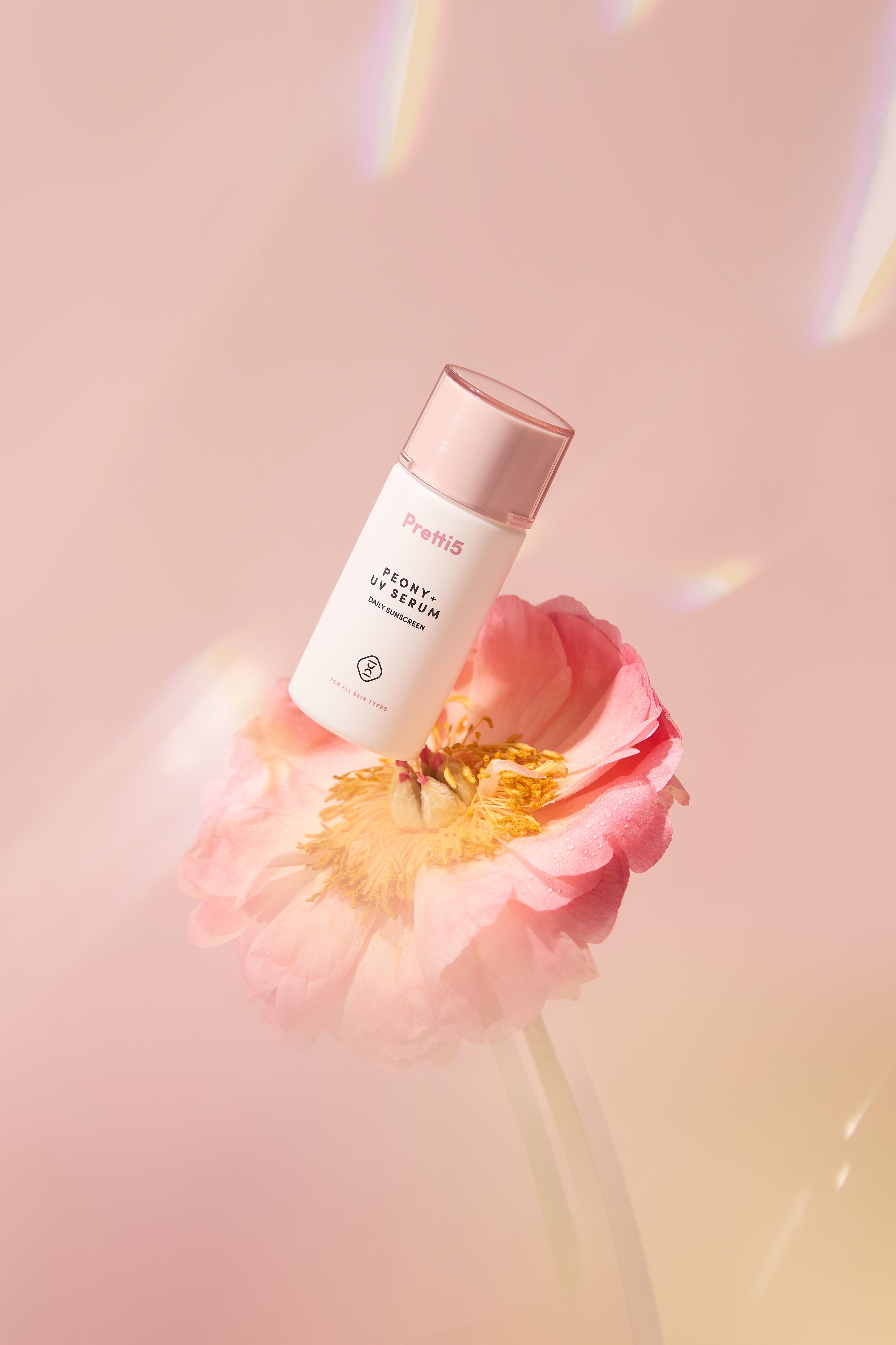 Pretti5牡丹亮白精華防曬乳SPF30.PA+++ $320