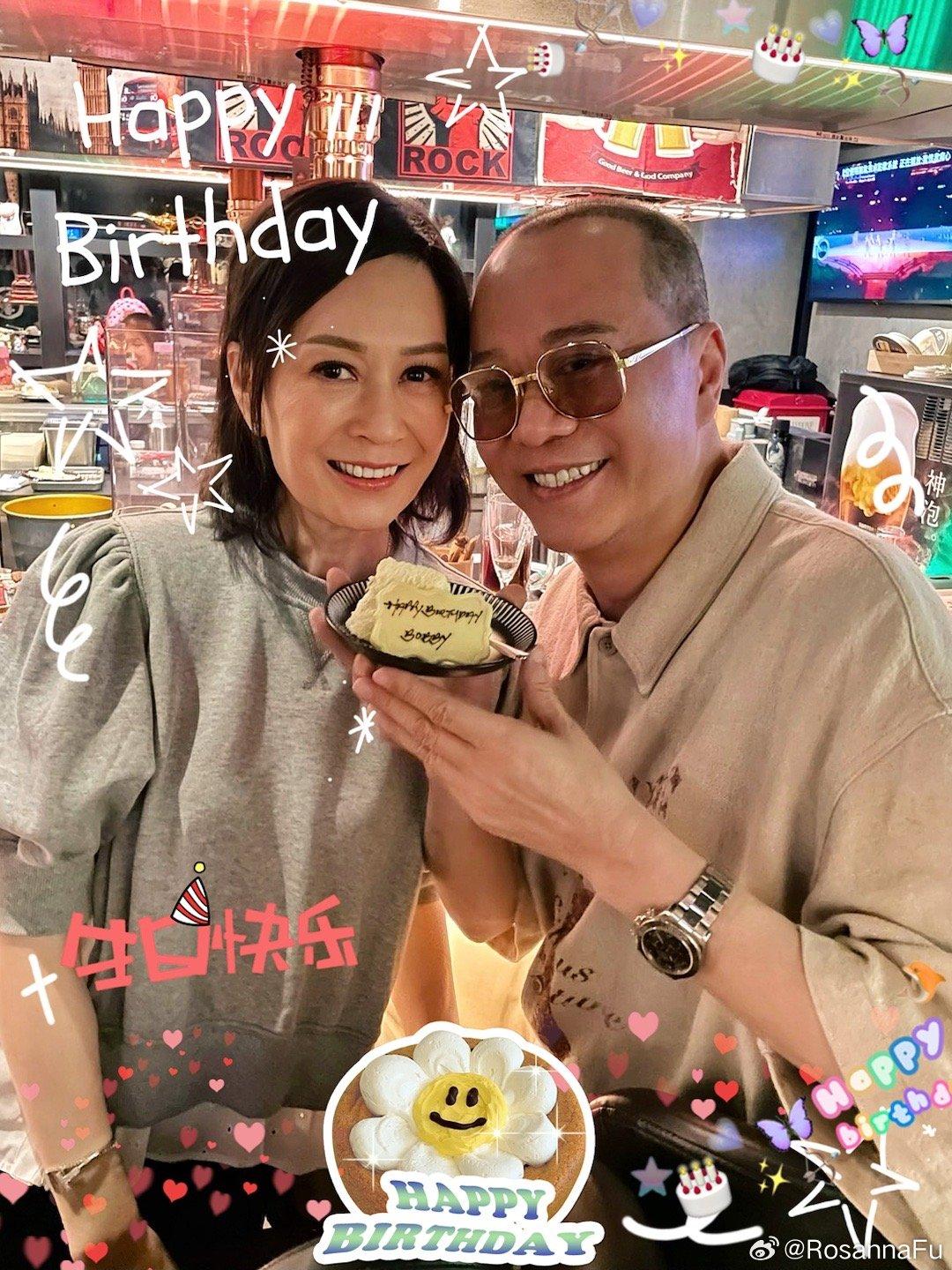 歐陽震華與妻子傅潔嫻結婚28年,不時放閃,非常恩愛。